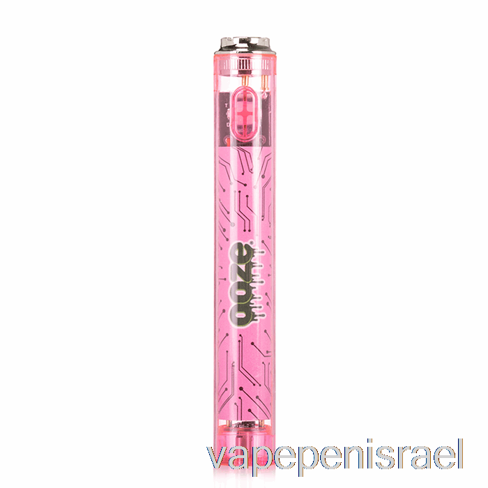 חד פעמי Vape Israel Ooze Slim 400mah ברור 510 Vape סוללת אטומי ורוד